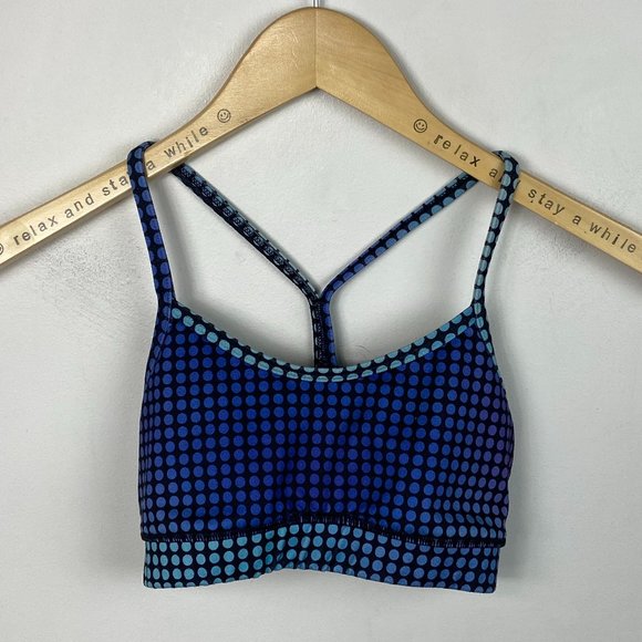 Lululemon Flow Y Sports Bra IV Cosmic Dots Size 2 - Picture 2 of 6